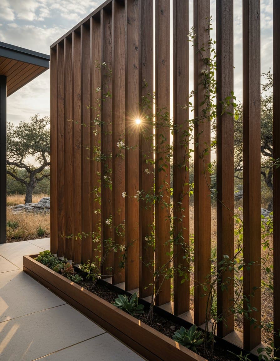 Cedar privacy screen
